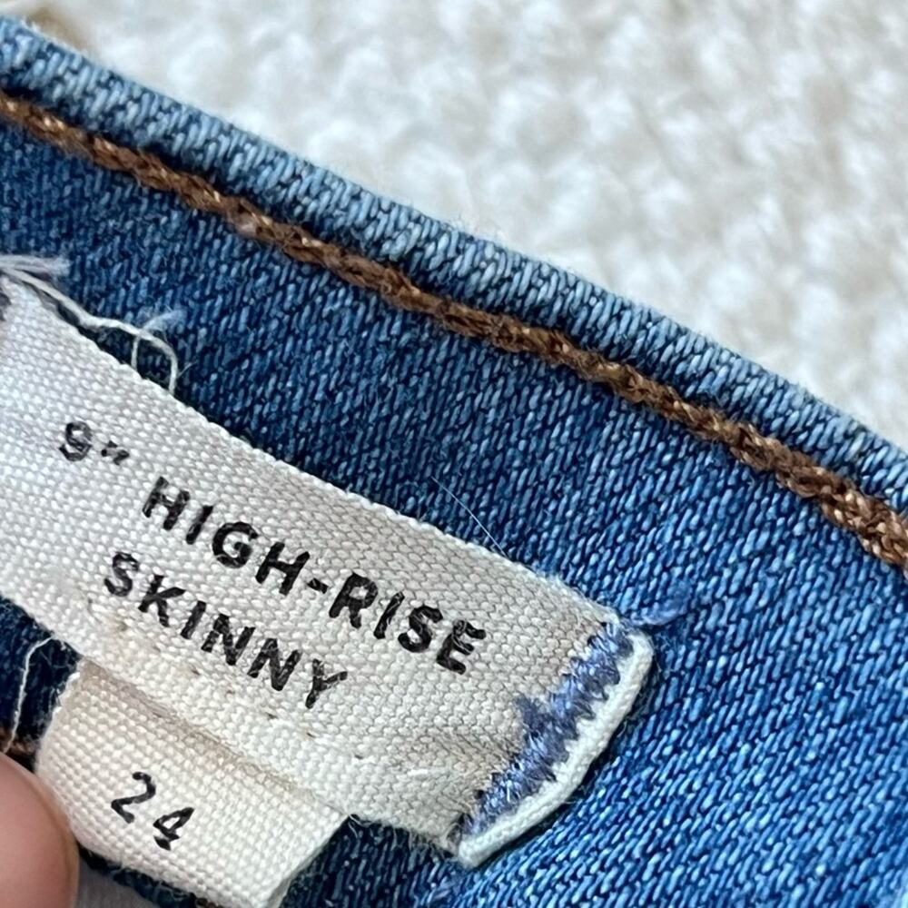 Madewell 9" High-Rise Skinny Jeans: Seamed Step-Hem Edition Women’s Size 24 - Picture 10 of 12